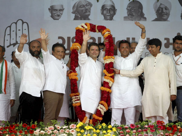 One more garland for Rahul One more garland for Rahul