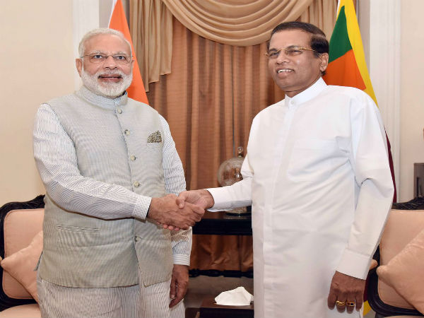 Modi meets President Maithripala Sirisena
