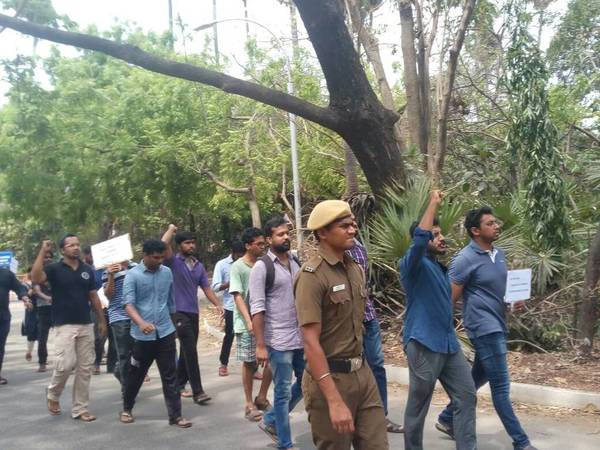 IITian protest inside campus