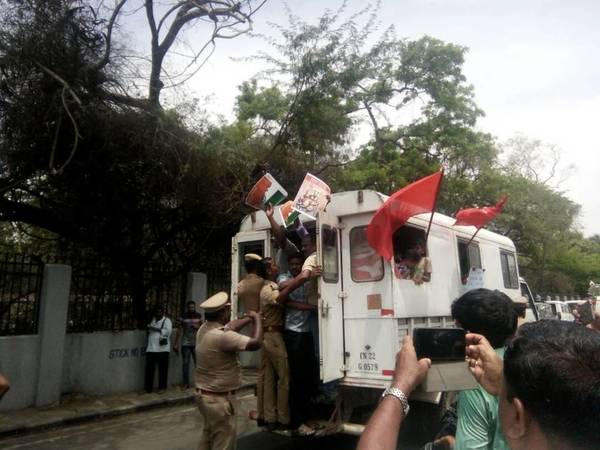Students court arrest