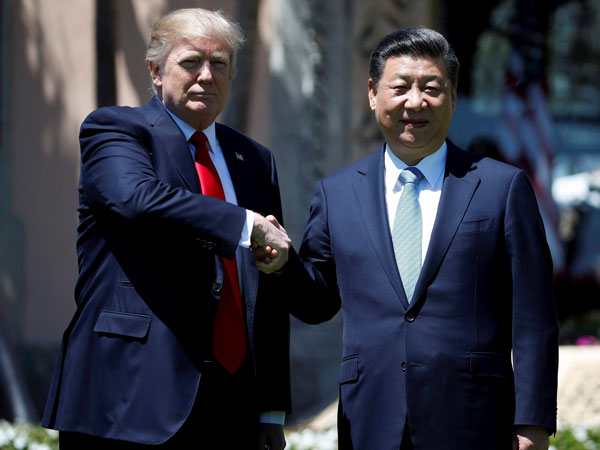 File photo of Trump meeting Jinping File photo of Trump meeting Jinping