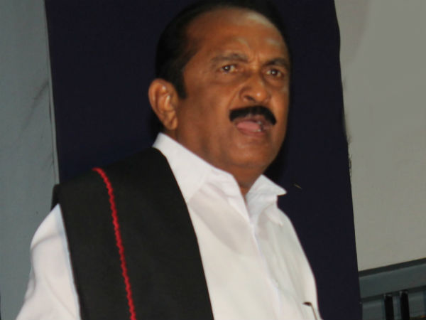 File photo of MDMK leader Vaiko File photo of MDMK leader Vaiko