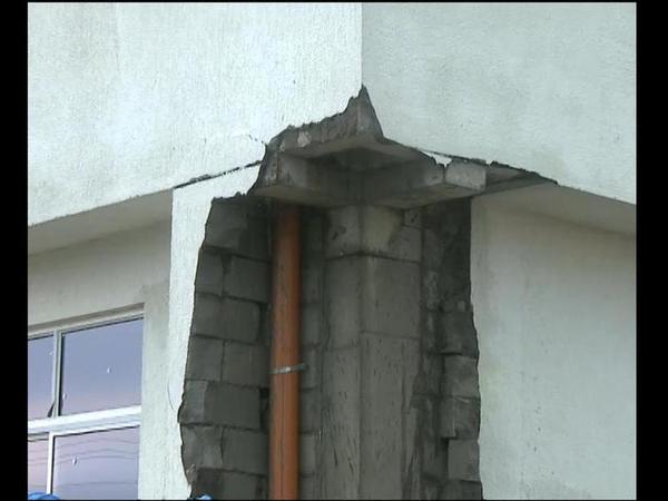 Damaged building