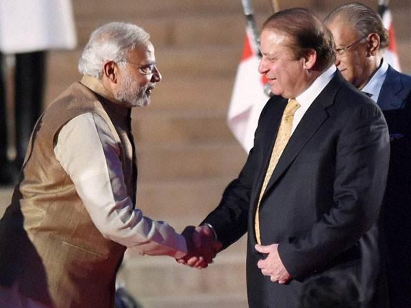 Modi, Nawaz Sharif exchange pleasantries in Astana Modi, Nawaz Sharif exchange pleasantries in Astana