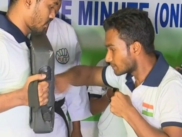 Odisha boy breaks world record in punch strikes Odisha boy breaks world record in punch strikes