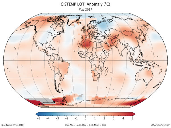 Last month was second hottest May on record: NASA Last month was second hottest May on record: NASA