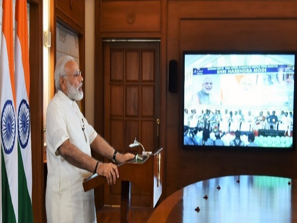 Modi inaugurated the new world class synthetic track at the Usha School of Athletics via video conference Modi inaugurated the new world class synthetic track at the Usha School of Athletics via video conference