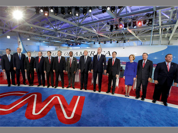 Republican presidential candidates,take the stage during the CNN Republican presidential debate. PTI file photo Republican presidential candidates,take the stage during the CNN Republican presidential debate. PTI file photo