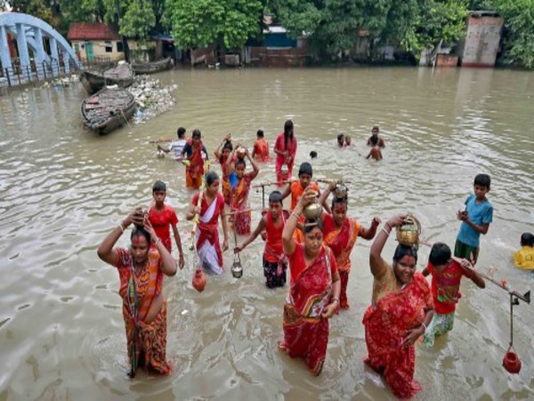 Holy dip in the river Ganga Holy dip in the river Ganga