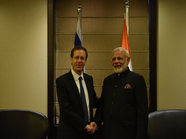 Isaac Herzog meeting PM Modi Isaac Herzog meeting PM Modi