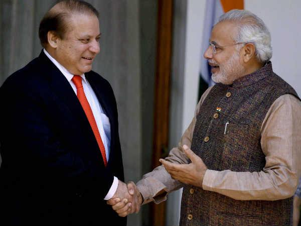 Narendra Modi along with Nawaz Sharif Narendra Modi along with Nawaz Sharif