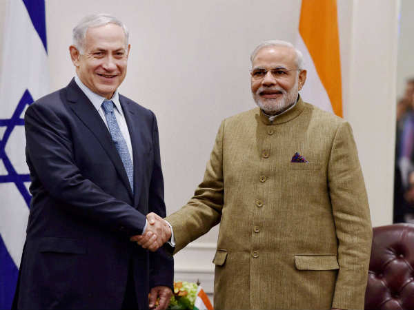 Narendra Modi along with Benjamin Netanyahu Narendra Modi along with Benjamin Netanyahu