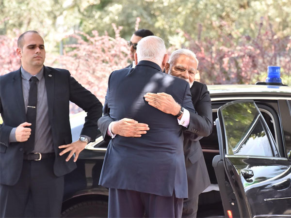 Prime Minister Narendra Modi met Israel President Reuven Rivlin on Wednesday and thanked him for the warm welcome he has been given in his country since his arrival in Tel Aviv. Courtesy: @narendramodi Prime Minister Narendra Modi met Israel President Reuven Rivlin on Wednesday and thanked him for the warm welcome he has been given in his country since his arrival in Tel Aviv. Courtesy: @narendramodi