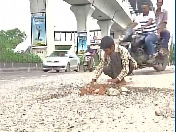 Ravi Teja potholes Ravi Teja potholes