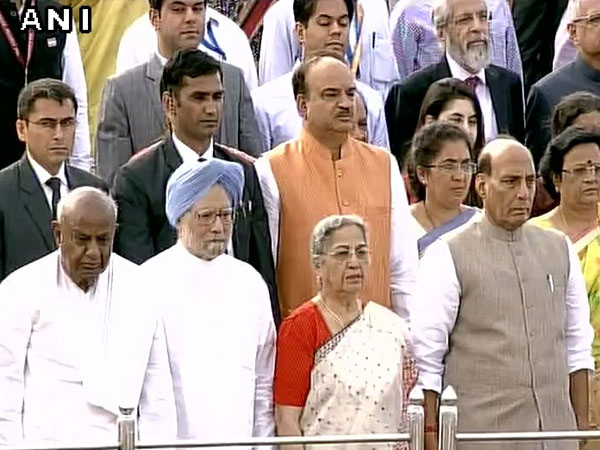 Dignitaries attend the festivities