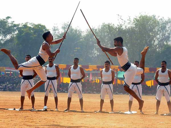 Army perform Martial arts