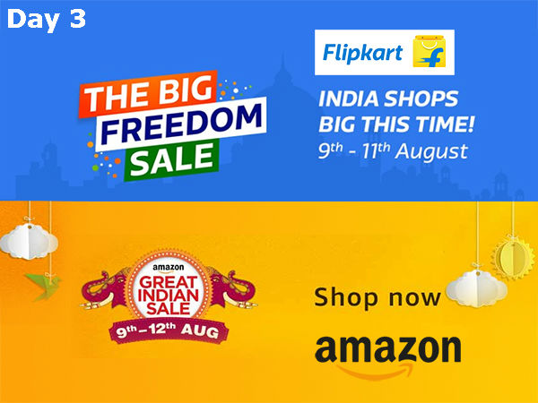 Day 3 - The Amazon Great Indian Sale, Flipkart Big Freedom Sale - Upto 71% Off on Products* Day 3 - The Amazon Great Indian Sale, Flipkart Big Freedom Sale - Upto 71% Off on Products*