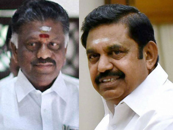 O Panneerselvam and E Palaniswamy O Panneerselvam and E Palaniswamy