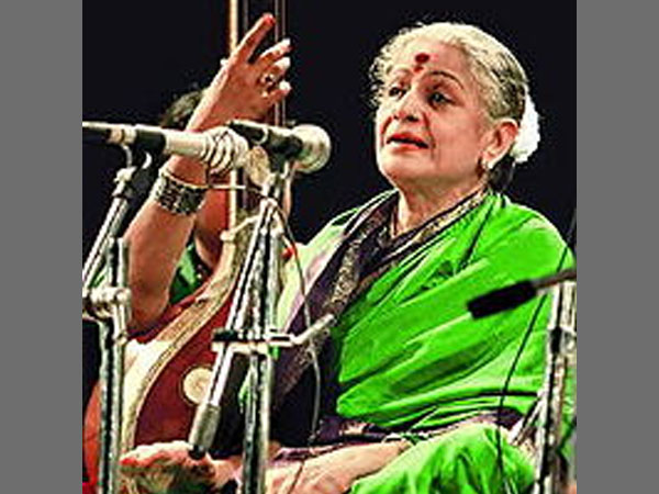 Subbulakshmi in her iconic pose