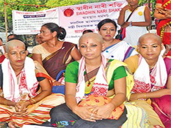assam women protest assam women protest
