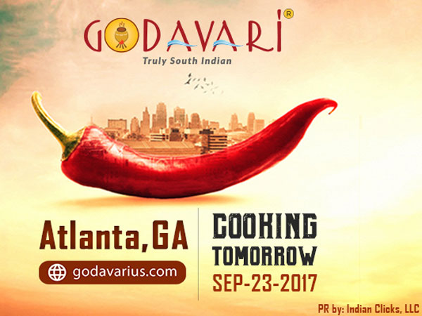 “Godavari Flows to Atlanta with Authentic Recipes!!” “Godavari Flows to Atlanta with Authentic Recipes!!”