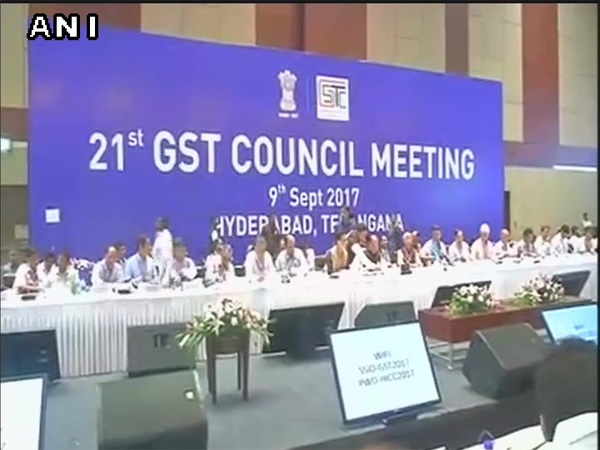 21st GST Council meeting begins in Hyderabad. Courtesy: ANI news 21st GST Council meeting begins in Hyderabad. Courtesy: ANI news