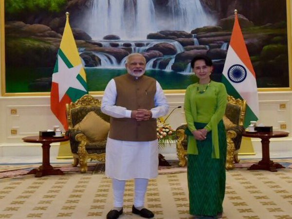 PM Modi meeting Aung San Suu Kyi PM Modi meeting Aung San Suu Kyi