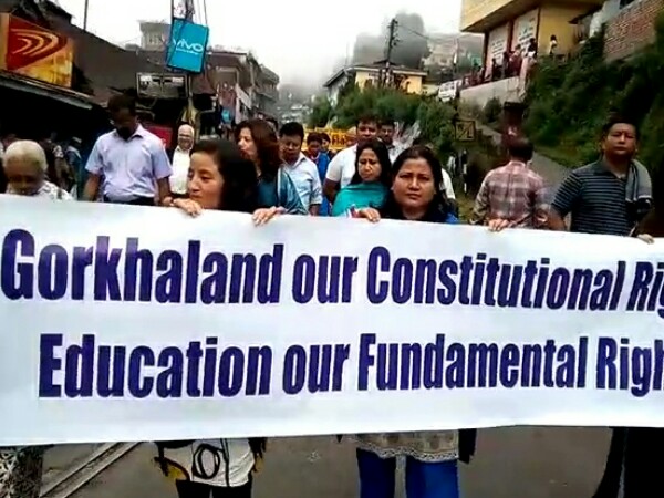 The rally at Kurseong The rally at Kurseong