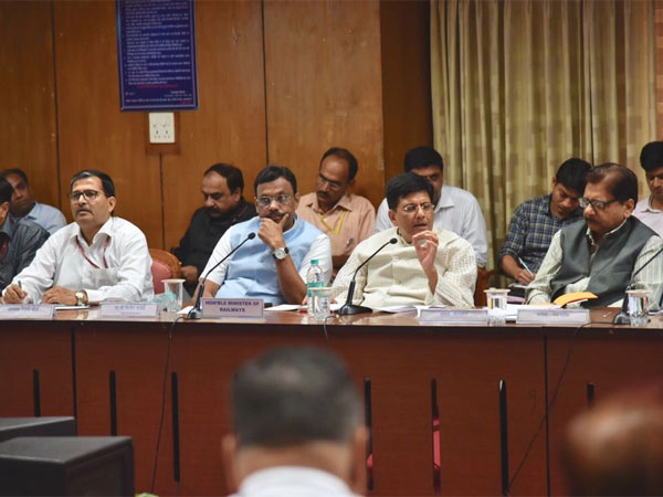 Union Railway Minister Piyush Goyal during meering in Mumbai. Courtesy: @PiyushGoyal Union Railway Minister Piyush Goyal during meering in Mumbai. Courtesy: @PiyushGoyal