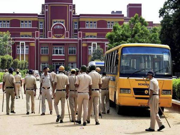 Police team arrive to investigate after the murder of a 2nd grade student of Ryan International School in Gurugram. PTI file photo Police team arrive to investigate after the murder of a 2nd grade student of Ryan International School in Gurugram. PTI file photo