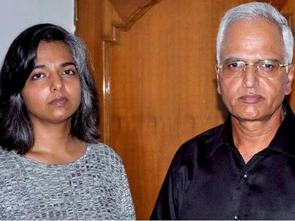Vernika Kundu along with her father Vernika Kundu along with her father