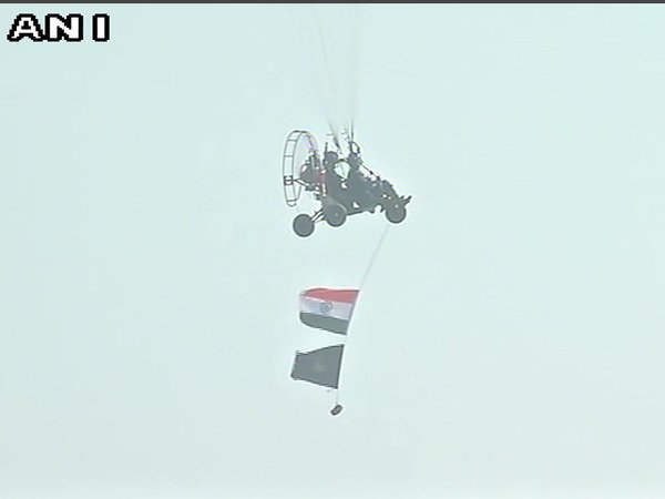 NSG commandoes performing aerial act