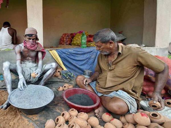 Workers are busy as the festive season is approaching
