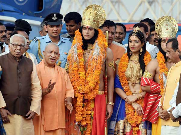 Adityanath with Lord Ram Adityanath with Lord Ram