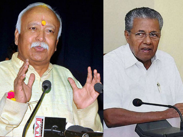 Mohan Bhagwat and Pinarayi Vijayan Mohan Bhagwat and Pinarayi Vijayan