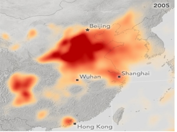 2005: Sulfur dioxide levels in China