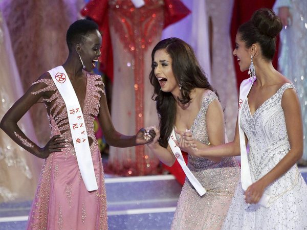 Her reaction after winning the coveted crown