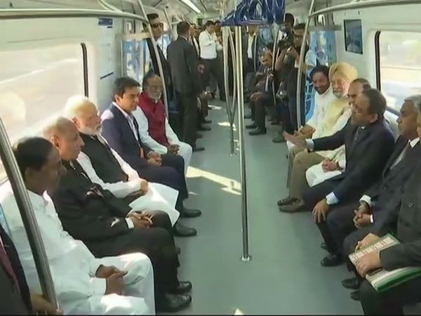 PM Narendra Modi inaugurates Phase 1 of Hyderabad Metro PM Narendra Modi inaugurates Phase 1 of Hyderabad Metro
