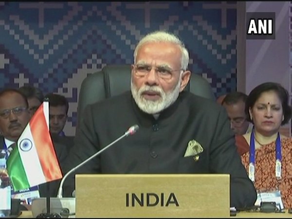 PM Modi speaking at the 15th India-ASEAN Summit in Manila PM Modi speaking at the 15th India-ASEAN Summit in Manila