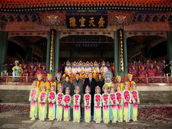 US President Donald Trump with his Chinese counterparts. Courtesy: @realDonaldTrump US President Donald Trump with his Chinese counterparts. Courtesy: @realDonaldTrump
