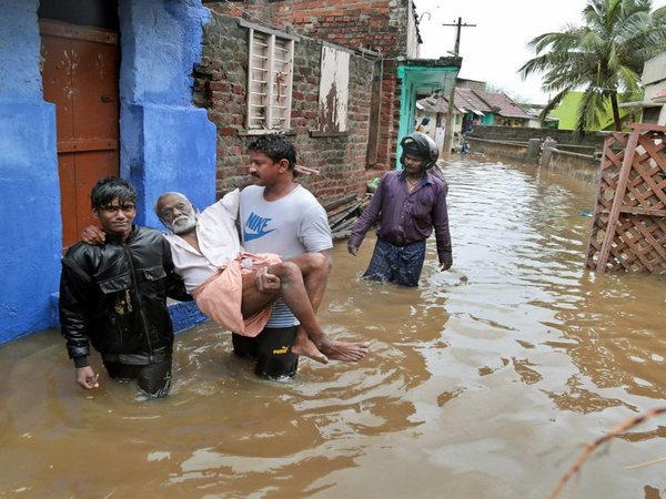 Flooded locality