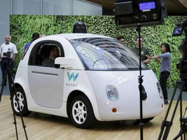 The Waymo driverless car is displayed during a Google event. PTI file photo The Waymo driverless car is displayed during a Google event. PTI file photo