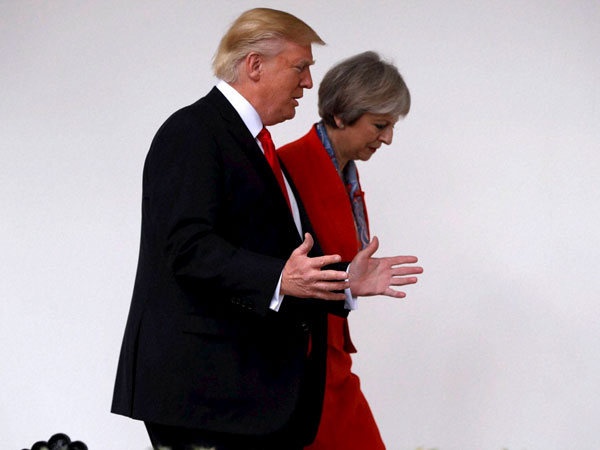 Donald Trump and Theresa May Donald Trump and Theresa May
