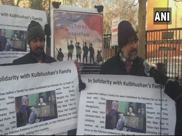 Protest to express solidarity with Jadhav's family
