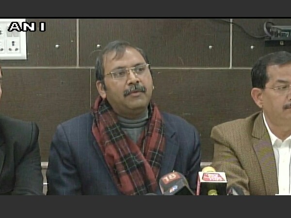 Delhi BAR Association members addressing a press conference on Sunday Delhi BAR Association members addressing a press conference on Sunday