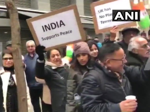 Clashes outside Indian High Commission on Republic Day. Courtesy: ANI news Clashes outside Indian High Commission on Republic Day. Courtesy: ANI news