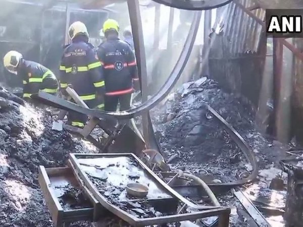 Fire breaks out in commercial complex in Mumbai. Courtesy: ANI news Fire breaks out in commercial complex in Mumbai. Courtesy: ANI news
