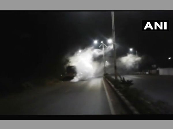 Ammonia gas leakage in Goa. Photo credit: ANI Ammonia gas leakage in Goa. Photo credit: ANI
