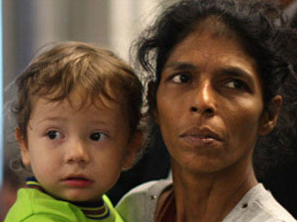 Moshe, with his nanny, at the time of the Mumbai attacks Moshe, with his nanny, at the time of the Mumbai attacks