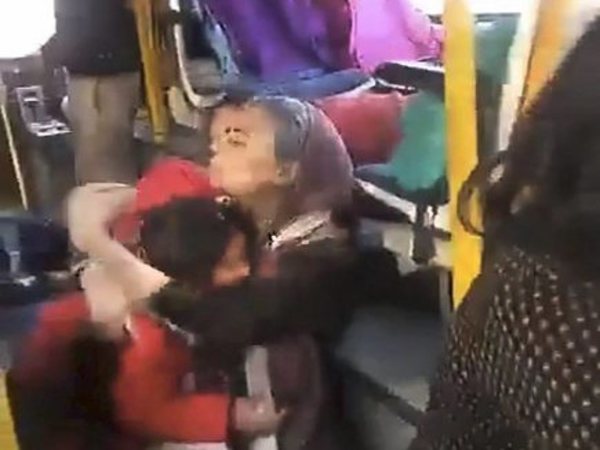 Stone pelting on school bus